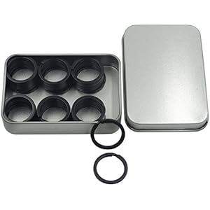 Shapenty 1 Inch/25mm Diameter Metal Flat Split Key Chains Ri