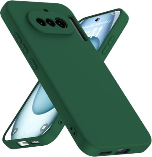 Image of FIRST MART Matte Silicone Back Cover for Nothing 4A - Green