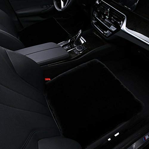 Car Seat Cushion Pad Sciatica Pain Relief Comfort Seat Protector for Car Driver Seat Office Chair Home Use Memory Foam Seat Cushion with Non Slip Bottom Black Universal Soft Warm