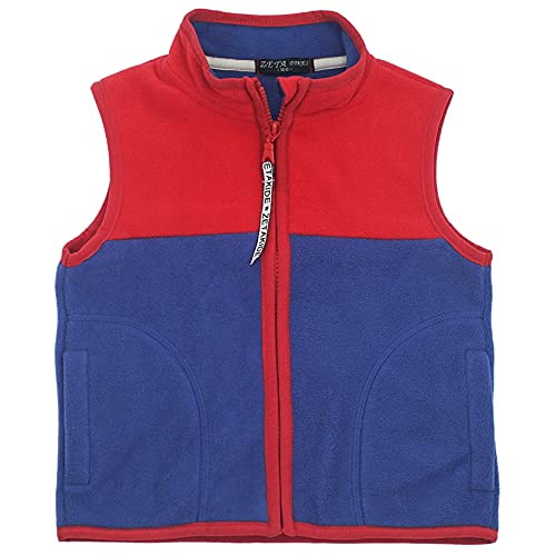Happy Cherry Toddler Polar Fleece Vest with Pockets Boys Girls Warm Sleeveless Jacket Kids Zipper Up Outerwear