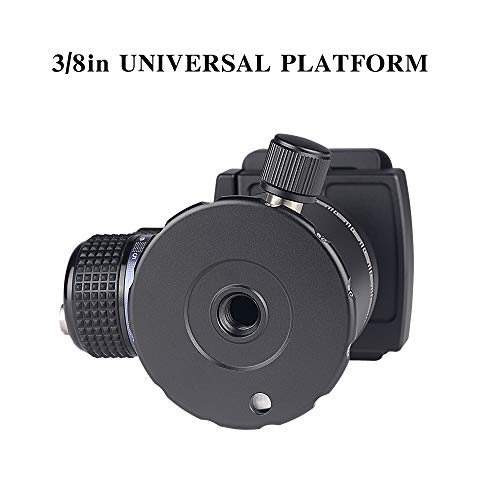 AOKA Professional 360-Degree Rotating Panoramic Ball Head with 1/4-inch Quick Release Plate, Self-Weight 1.08 lbs/0.49 kg, Maximum Load 66 lbs/30 kg, Suitable for Tripods, Monopod, SLR Cameras (KK44)
