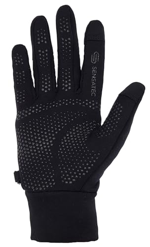 HEAD Men's Ultrafit Multi-Sport Running Gloves, High Grip Silicone, Touchscreen Compatible (Black, Medium)