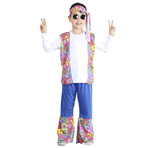 Pegasus Costume Hippie Bambino Di Carnevale (11/12 ANNI)