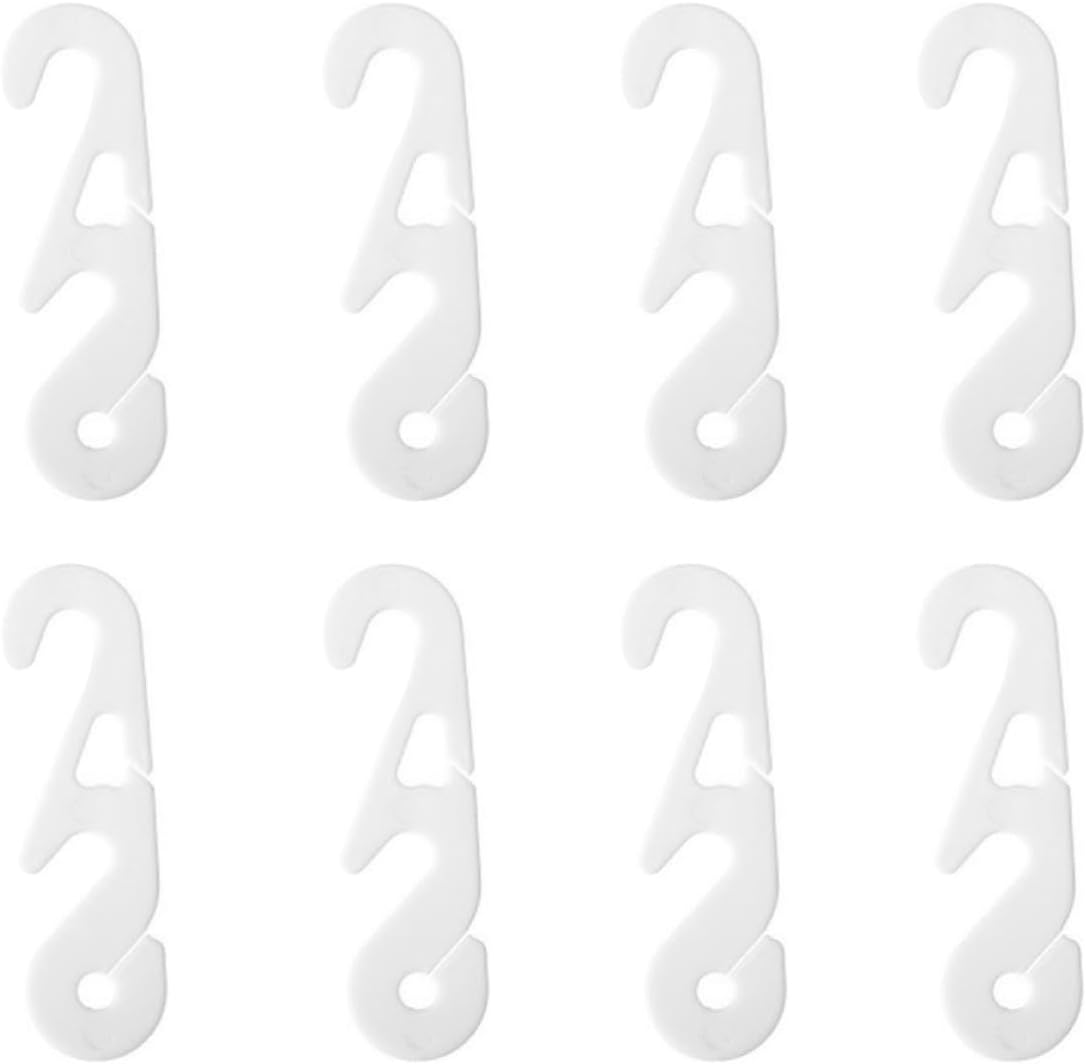 200pcs White Mask Strap Hook with 3 Slots Design, Anti-Pressure and Waterproof Pp Material Ear Hook for and Adults, Practical Mask Belt Extender for Comfortable Wear