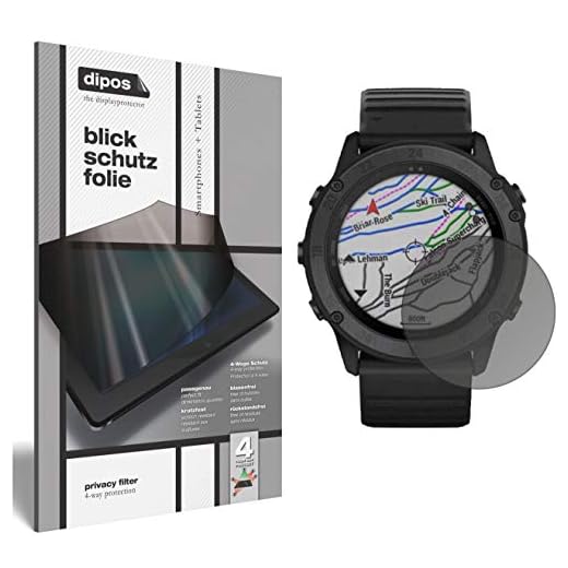 dipos I Sekretessfilter kompatibel med Garmin tactix Delta skärmskydd antispion 4-vägs skydd