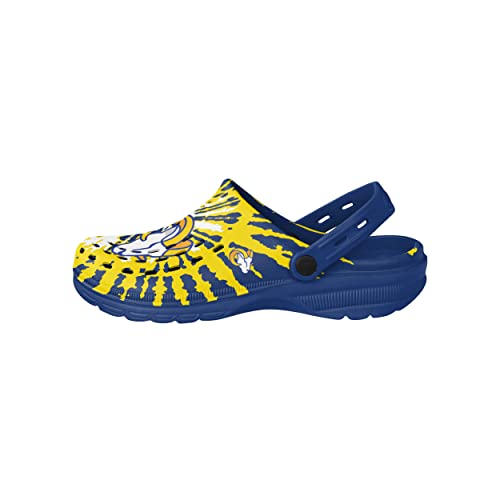 Image of FOCO Mens NFL Team Logo Tie-dye Garden Water Sandals Shoes Slipper Clogs with Strap