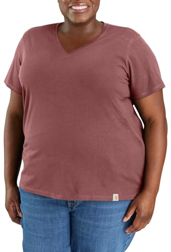 Carhartt Women's Relaxed Fit Lightweight Short-Sleeve V-Neck T-Shirt, Apple Butter, Small - image 2