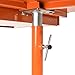 Aain® A018A Heavy-Duty Adjustable Work Table with Drawer & Wheels, Mechanic Tray,Mobile Rolling Tool Table, Orange