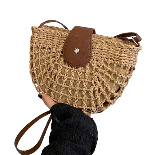 Sac de plage en paille idéal pour le bureau, l'école et les sorties de vacances