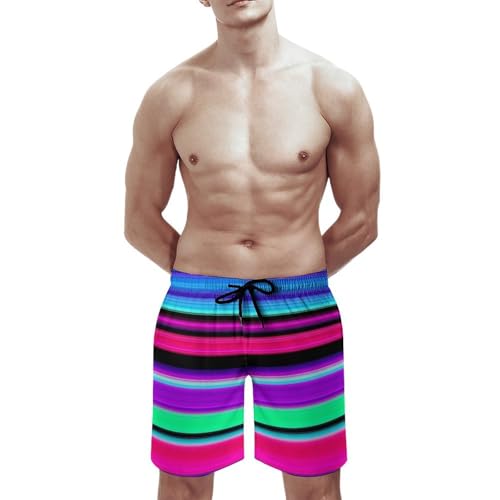 Mens Swim Trunks Quick Dry Mesh Lining Bathing Suits Beach Shorts Swimming Board Shorts with Pocket2