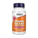 NOW Vitamin D-3 & K-2,120 Veg Capsules