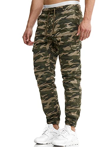 Indicode Herren Levy Cargohose aus Baumwolle mit 6 Taschen | Cargo Chino...