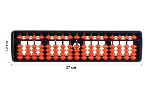 Image of BKDT Marketing Educational Abacus 17 Rods for Kids Early Math Skills for Kids to Learn to Count, Add & Subtract with Beads - Mathematics Tool kit -Abacus Toys for- Festival Gifts,Diwali Gift