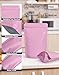 FireKylin 100 Pack Resealable Stand Up Bags,Smell Proof Pouch Sealable Foil Pouch Bags for Packaging (Pink, 4