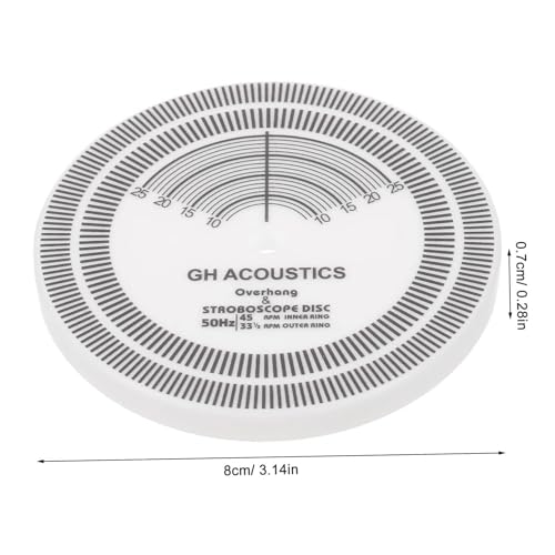 Lobamop Zuverlässige Plattenspieler, Strobe-Scheibe, Stroboskop-Matte, Tests, Drehzahlerkennung, Vinyl-Aufnahmegeschwindigkeit, Messscheibe, Einfache Installation, Einfache Bedienung.