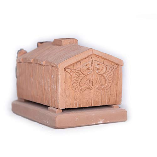 Incienso De Santa Fe - Ceremonial House Natural Wood Incense Burner, Includes 20 Piñon Incense Bricks #TOP1