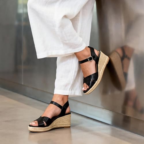 Image of DREAM PAIRS Women's Espadrille Wedge Sandals