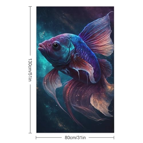 Serviette de plage Betta Fish 130x80 cm séchage rapide - 3