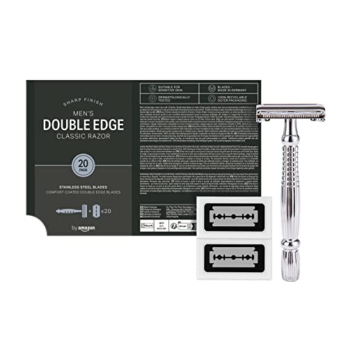 Amazon Men's Double Edge Classic Razor with Blades