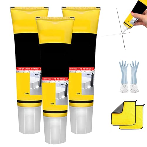 Masilla blanca impermeable multifuncional con espátula 3 sets miniatura 1