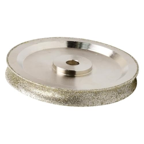 150mm 6 Inch Barrel Beads Bracelet Concave Edge Shaped Grinding Wheel, 6mm-25mm Diamond Grinding Wheel for Jade 1pc(22mm)