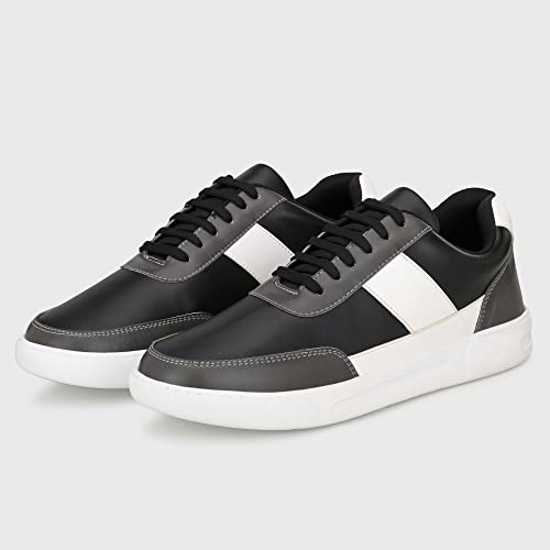 Image of Centrino Canvas Shoes for Men Sneakers | Casual Shoes for Man Stylish | Lightweight Lace-Up Design with Cushioned Insole | Breathable Comfortable Walking Shoes | Anti-Skid Sole | Mens Sneaker Shoes (3211)