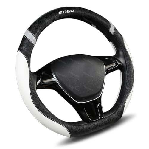 �z���_ S660 �ԗp �X�e�A�����O�J�o�[ S660 JW5 �n���h���J�o�[ �{�v�� �ϖ��� 3D����~�� �ʋC�� �I�[���V�[�Y���Ή� O�^�ED�^�Ή� 37?38cm�Ή� �ȒP�����ԗp �X�e�A�����O�J�o�[(�z���C�g �CD �^)