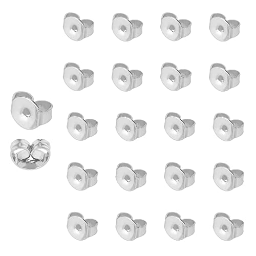 50 pièces/25 paires de boucles d'oreilles papillon au dos, verrouillage d'oreille sécurisé de remplacement pour boucles d'oreilles à tige, résultats de bijoux en...