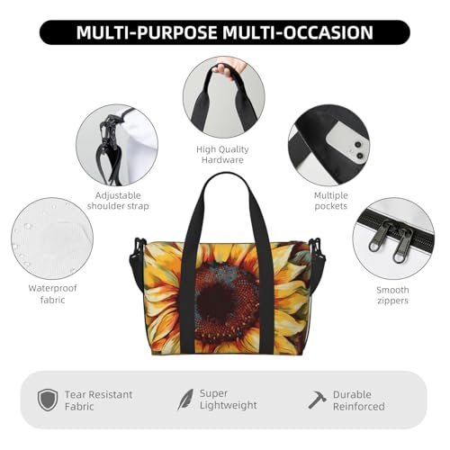 Sac de voyage étanche tournesol fini les vêtements mouillés en sport