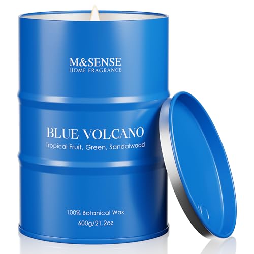 Image of M&SENSE Tropical Fruit Soy Scented Candles Natural Non Toxic, Large Summer Candles 21.2oz 120 Hours Long Lasting Burning, Unique Candle Gifts Cozy Room Decor for Women Men