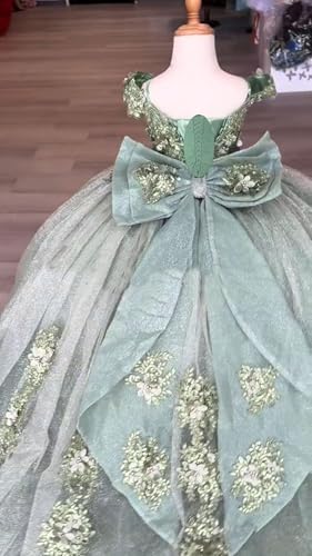 Charming Tulle Gown Lace Junior Bridesmaids for Teen Girls Off-Shoulder Design Flower Girl Dresses for Wedding3