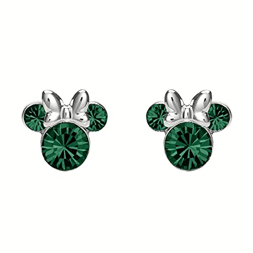 Pendientes Minnie Disney plata ley piedra mayo original niña