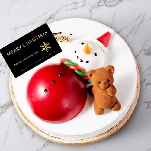 ミニタルトスノーマン クリスマスケーキ 14cm カード付き チーズタルト おしゃれ 高級 ルワンジュ東京のサムネイル