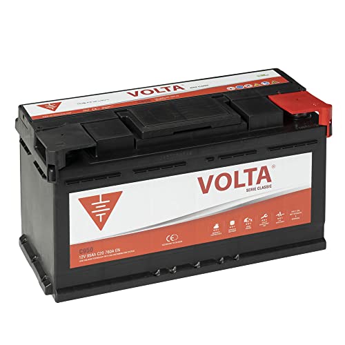 Bateria de Coche Classic 95Ah 760A - Borne +Dcha - Medidas Largo 353 x Ancho 175 x Alto 190 mm con 2 años de Garantía - Fabricación Europea.