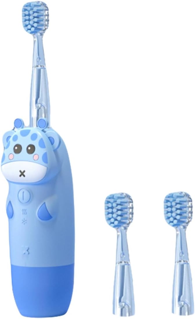 Sonic Electric Toothbrush with Soft Bristles Colorful Light Gentle Gums USB Charging Compatible for Boys