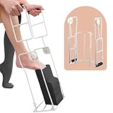 AKIMRABY Compression Sock Aid Device - Foldable Sock Aids for Putting on Compression Socks, Stocking Donner Sock Helper Tool for Seniors Fits Calf Circumference Under 15 Inches