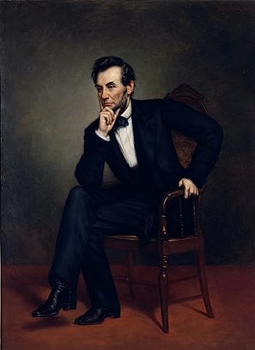 Peinture sur Toile Portrait George Healy pour Habiller un Mur de Chambre Vide