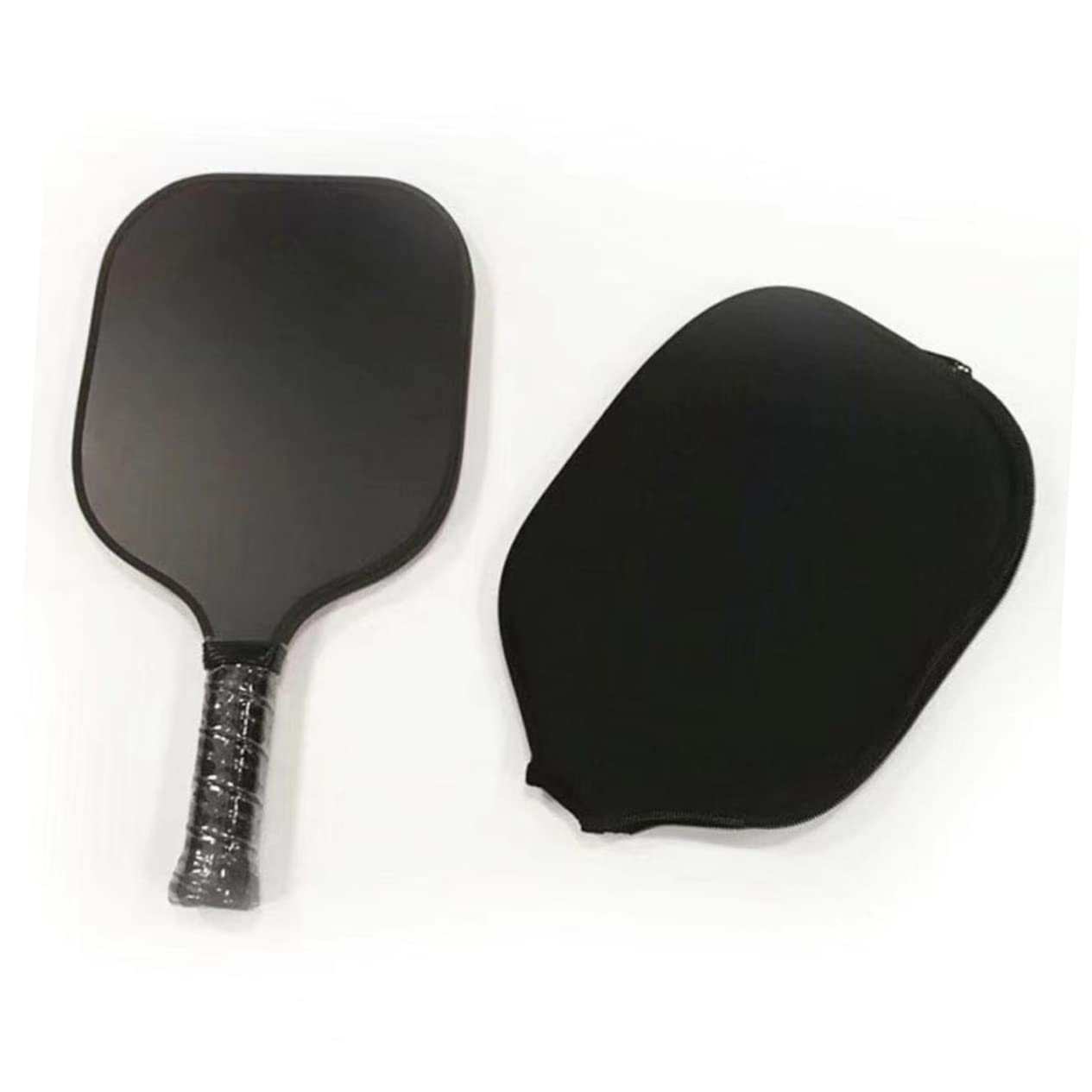 Toddmomy Protettore della Racchetta Coperture Imbottitura Copertina Palla Astuccio Protettivo Contenitori Table Tennis Bat Cover Case Materiale in Neoprene Black