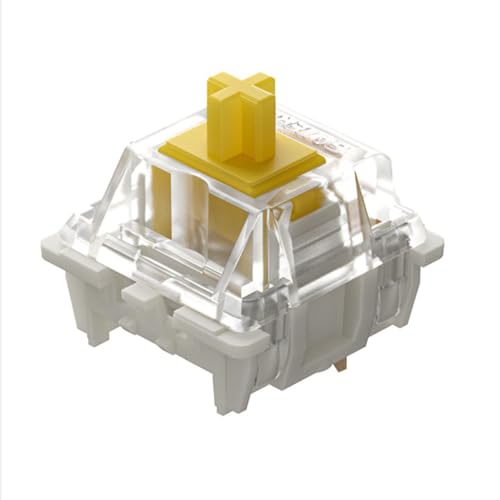 Gateron G Pro 3.0 Yellow Switch, Suitable for Mechanical Keyboards, 5-pin Linear/pre Lubricated/pin Enhanced Switch (70)
