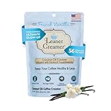 Leaner Creamer Coconut Creamer with Superfood Ingredients – Non-Dairy, Sugar-Free, Keto, Gluten-Free Powdered Coffee Creamer – French Vanilla – 280g