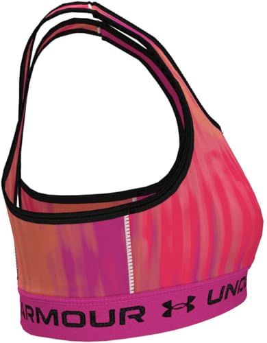 Under Armour Girl's Cross-Back Mid Printed (Big Kids)4