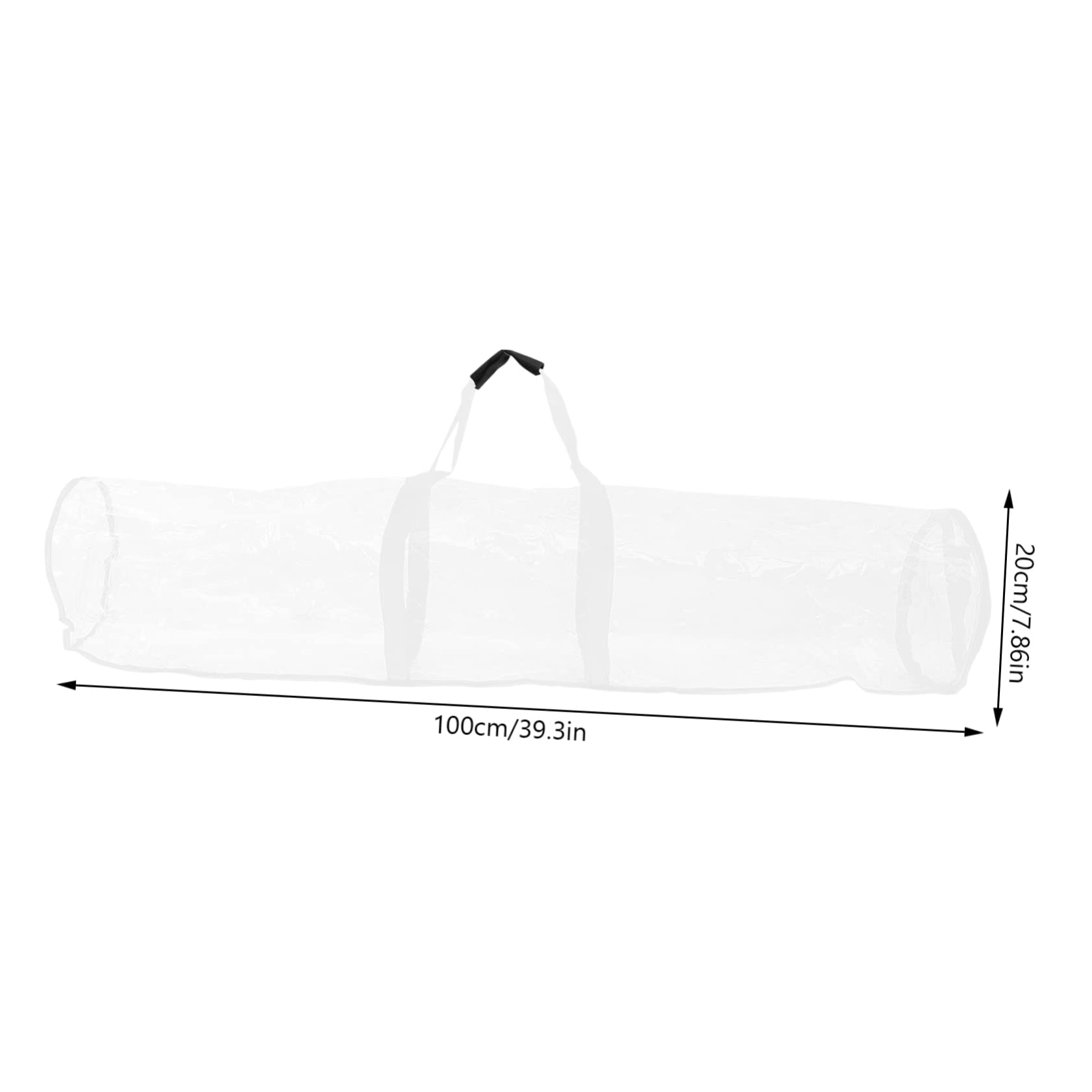 CIMAXIC Christmas Storage Bag Wrapping Paper Organizer PVC Pouch for Packaging