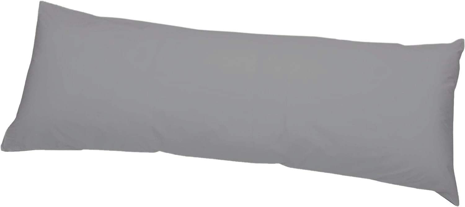 Ridas Grey Bedding New Anti Allergenic Pregnancy Maternity Orthopaedic Hollow Fibre Filling Bolster Pillow With Free Bolster Pillow Case. (, Double 4.6Ft(52"))