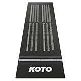 KOTO - Tapis Checkout Grey 285 x 80 cm, INCL. Indicateur de Score,...