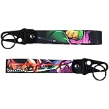 Gearcatweel 1Pack Jdm Key Tag Keychain Anime Motorcycle Keychain Strap Nylon Keychain Tag for Car Motorcycles,Scooters Key AccessoriesKEO-09