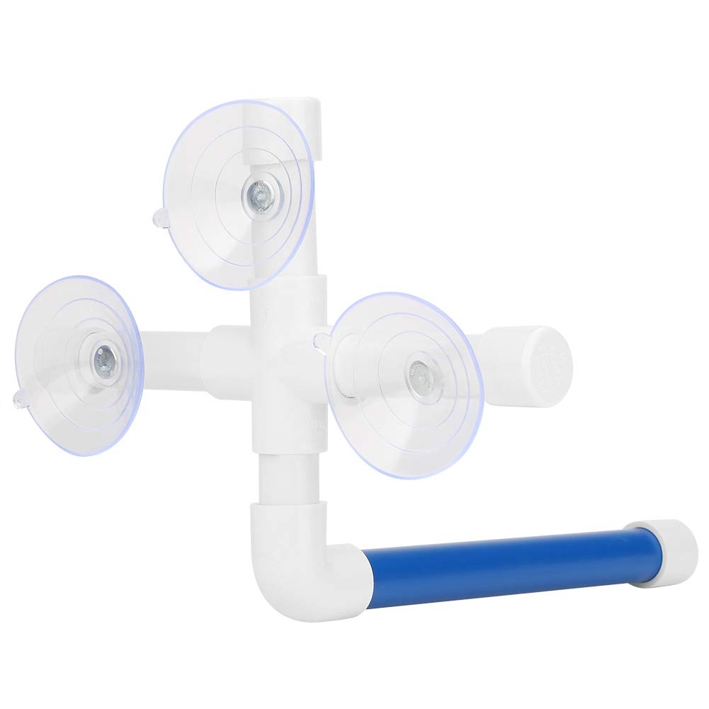 Parrot Stand Perch, Bird Perches, White+Blue Durable Plastic Material, for Canaries Budgies Lovebirds
