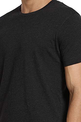 Image of Van Heusen Men Athleisure Regular Fit T-Shirt - Cotton Rich - Smart Tech, Easy Stain Release, Anti Stat, Ultra Soft, Moisture Wicking