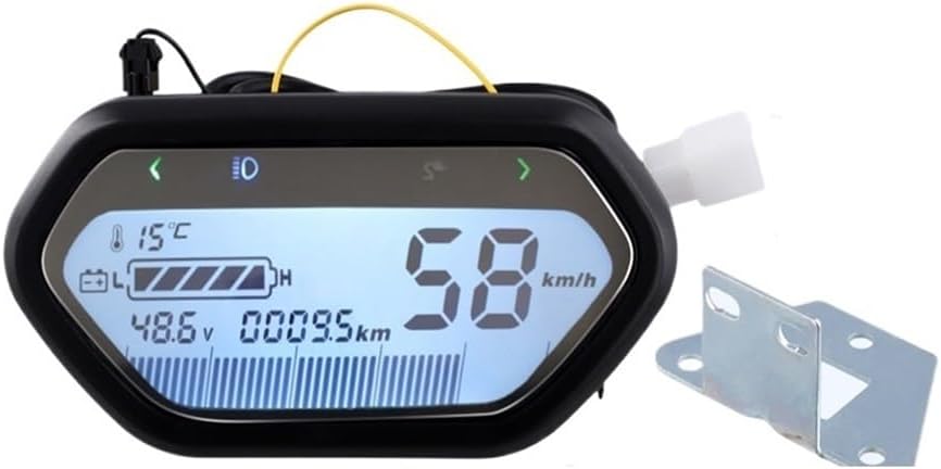 Motorcycle Speedometer A64P-48V 60V 72V Motorcycle Digital Odometer Tachometer Tachometer Dual Tachometer Odometer Instrument Panel