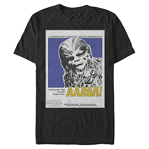 T-shirt Star Wars avec grand imprimé de Wookie coupe confortable noire L
