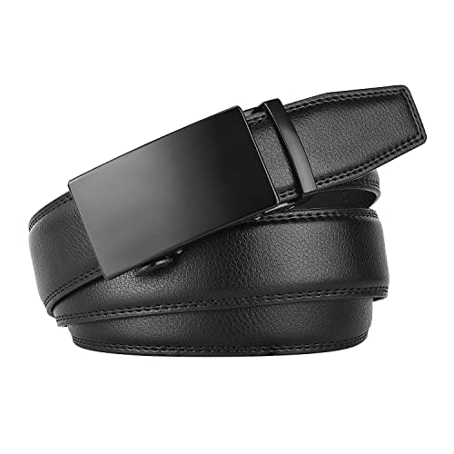 Image of Lavemi Men's Real Leather Ratchet Dress Casual Belt, Cut to Exact Fit,Elegant Gift Box